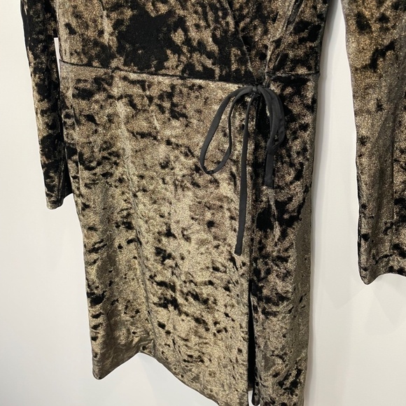 Ali & Jay Long Sleeve Wrap Velvet Dress - Picture 7 of 12